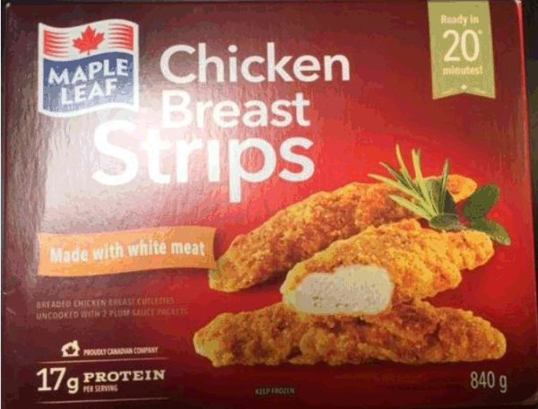 Maple Leaf chicken products recalled due to fears of toxin