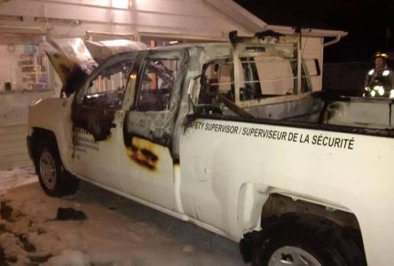 City truck burned in suspicious fire