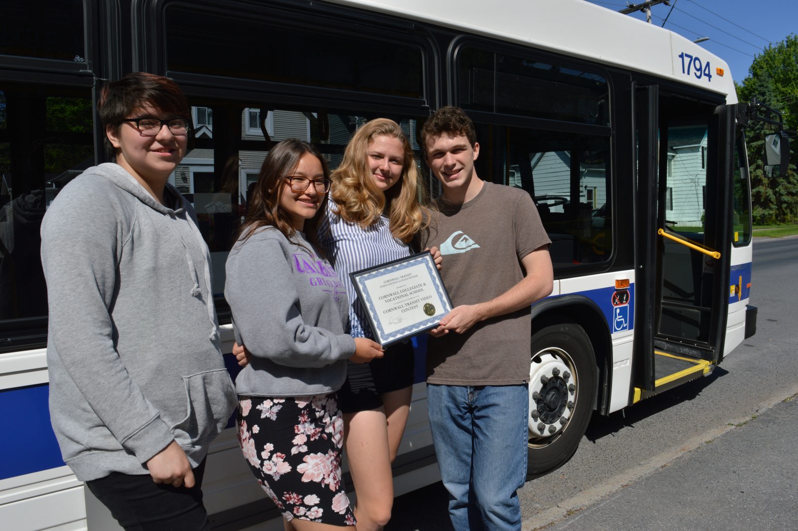CCVS students win transit video contest