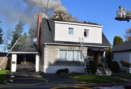 House fire on Second St. E.