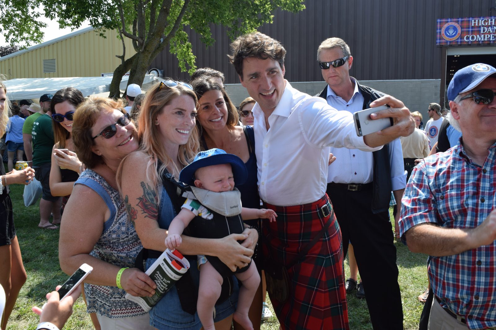 PM gets his kilt on at the Glengarry Highland Games