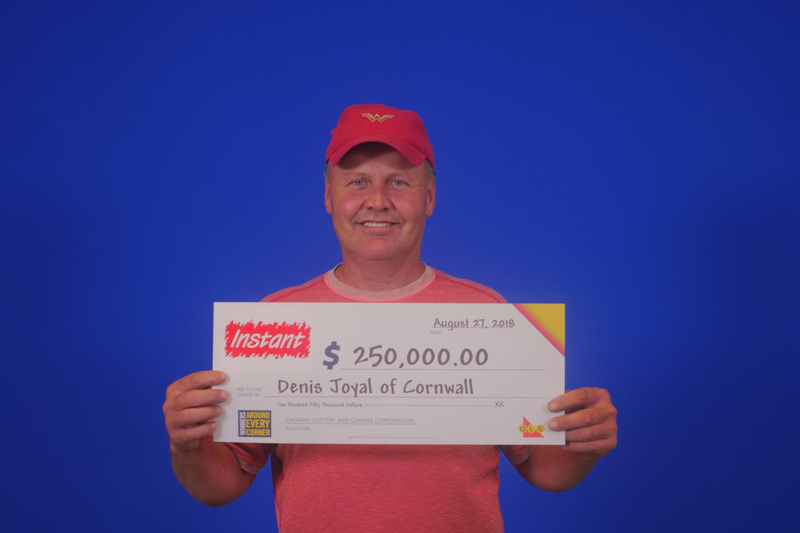 Cornwall resident wins top prize, $250,000