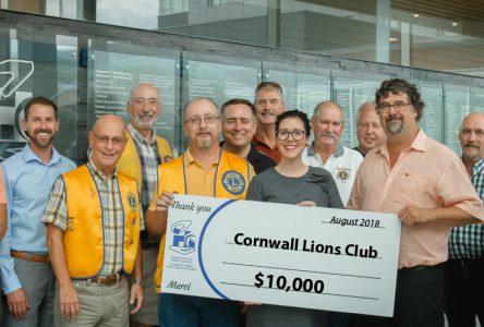 Cornwall Lions Club donates $10k to CCHF