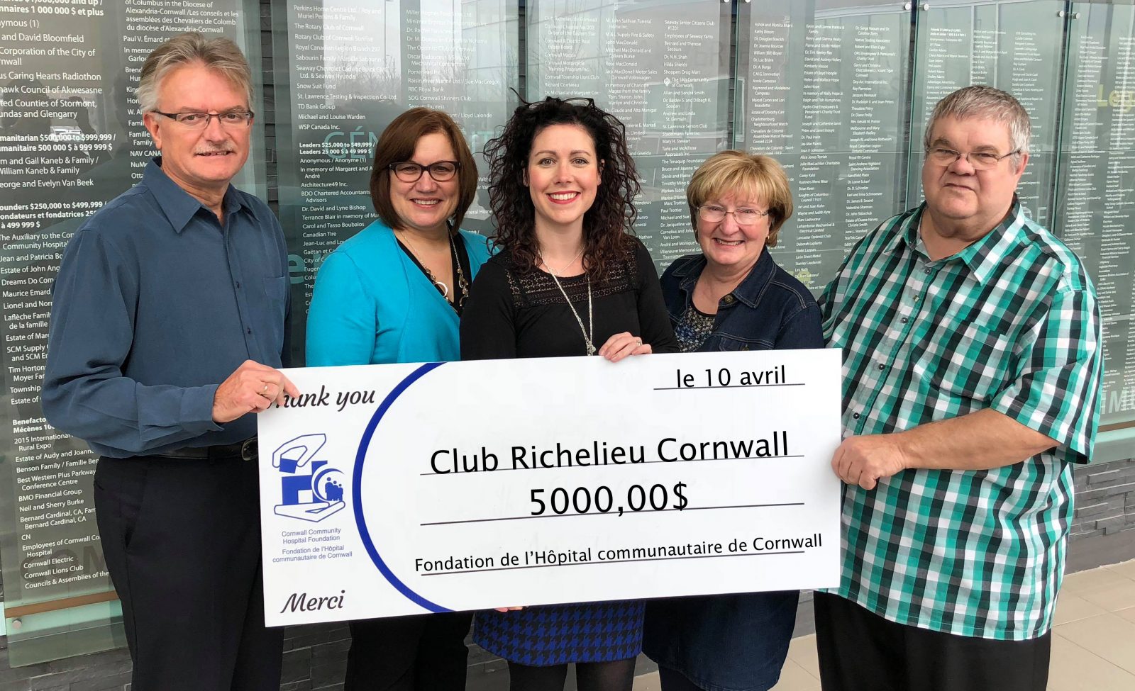 Club Richelieu-Cornwall supports CCHF