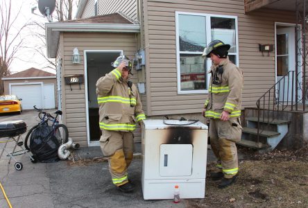 Apartment building occupants safe after dryer fire