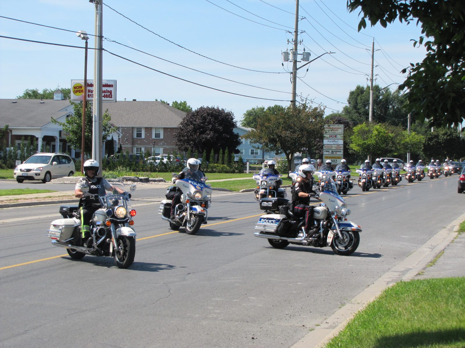 Ottawa Police and RCMP ride into Cornwall