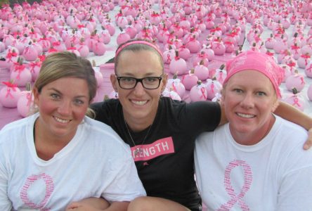 SEA OF PINK: Emilie Bonneville is bringing an army with her for another battle with cancer