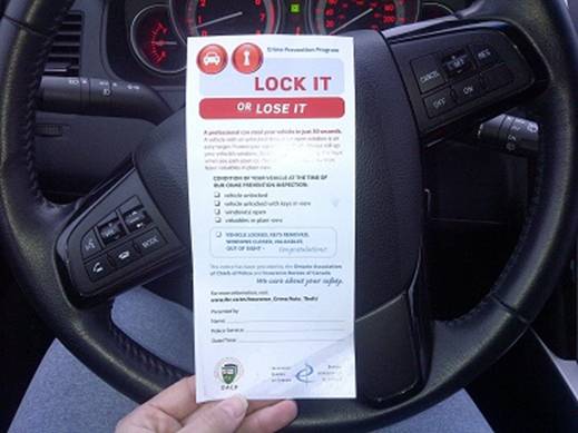 Cops urge motorists to ‘lock it or lose it’