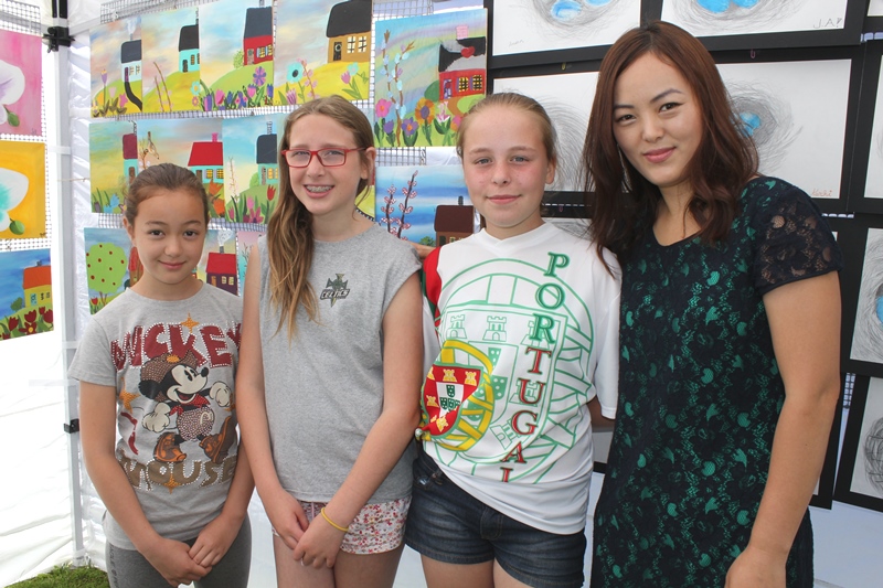 YOUNG AT ART: Aspiring painters display their talent