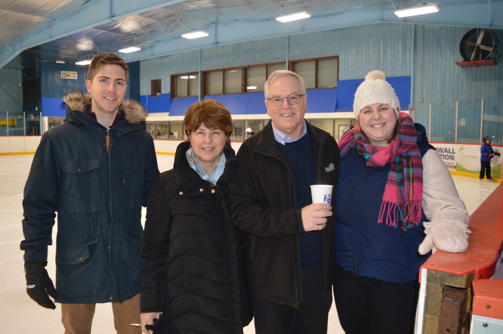 Community skates with M.P.P. McDonell
