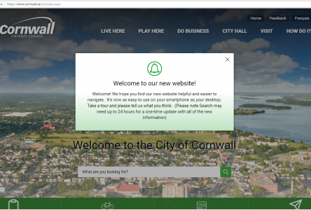 City of Cornwall unveils new website