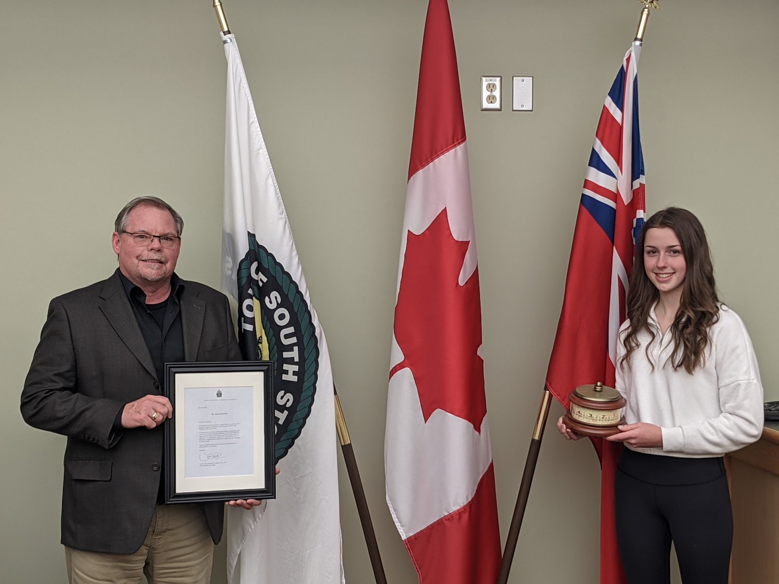Township of South Stormont selects first Youth Volunteer of the Year Award winner