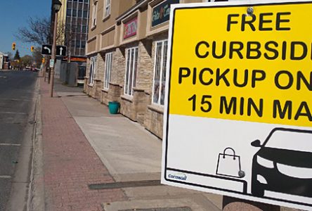 City donates parking spots for curbside pick-up
