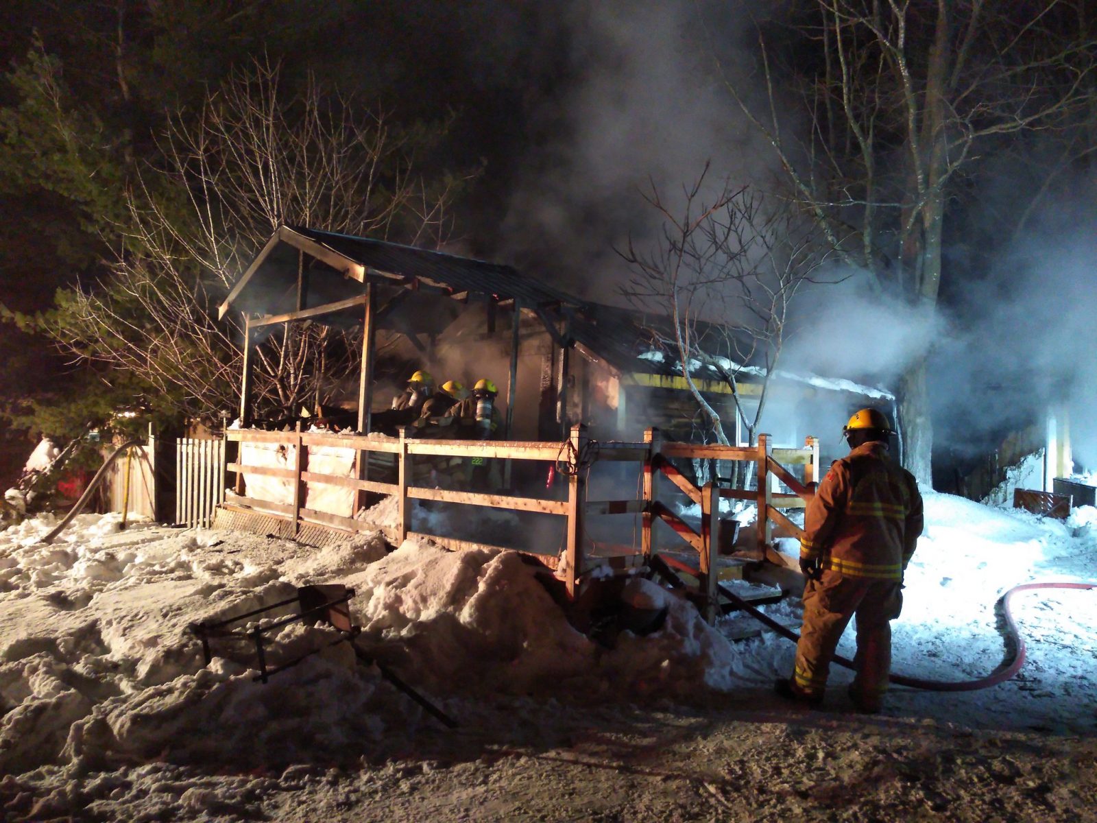South Glengarry FS respond to late night Beaverbrook Rd. fire