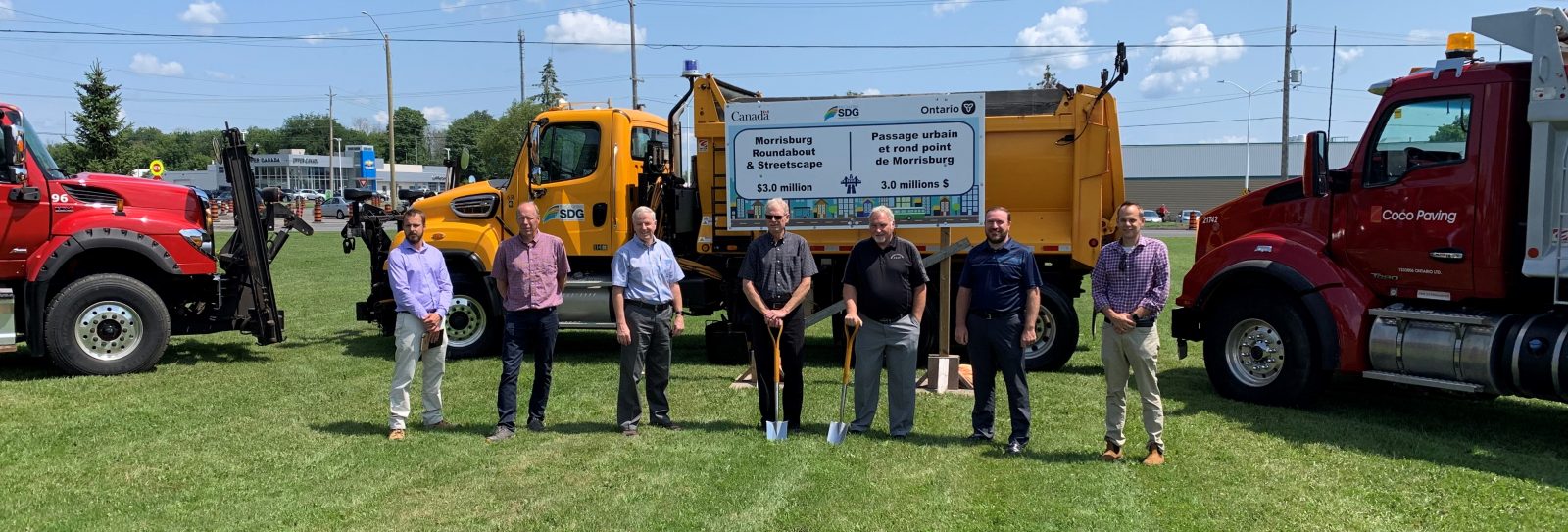 Construction of Morrisburg roundabout begins with sod-turning