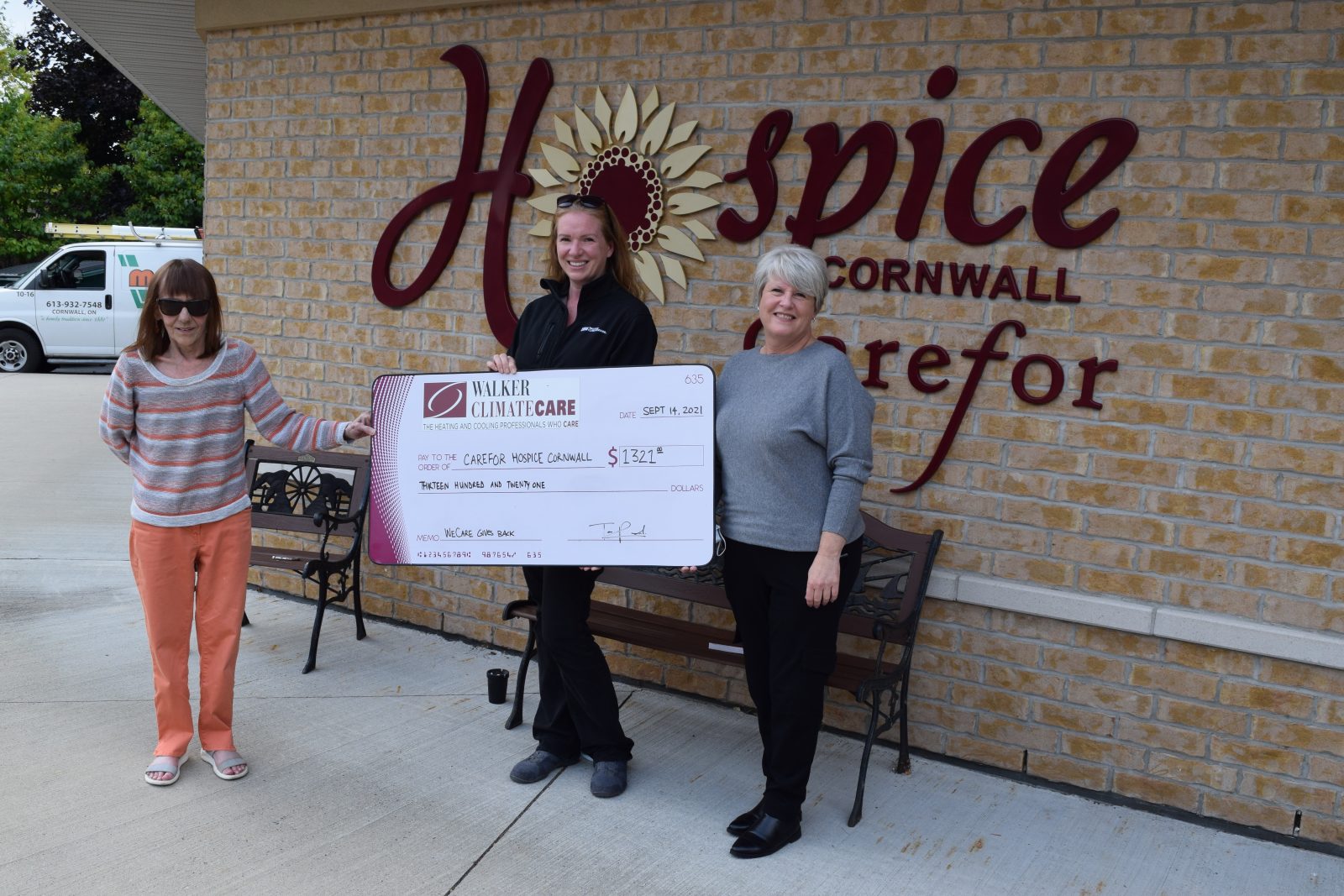 WalkerClimate Care’s WeCare program supports Carefor Hospice Cornwall