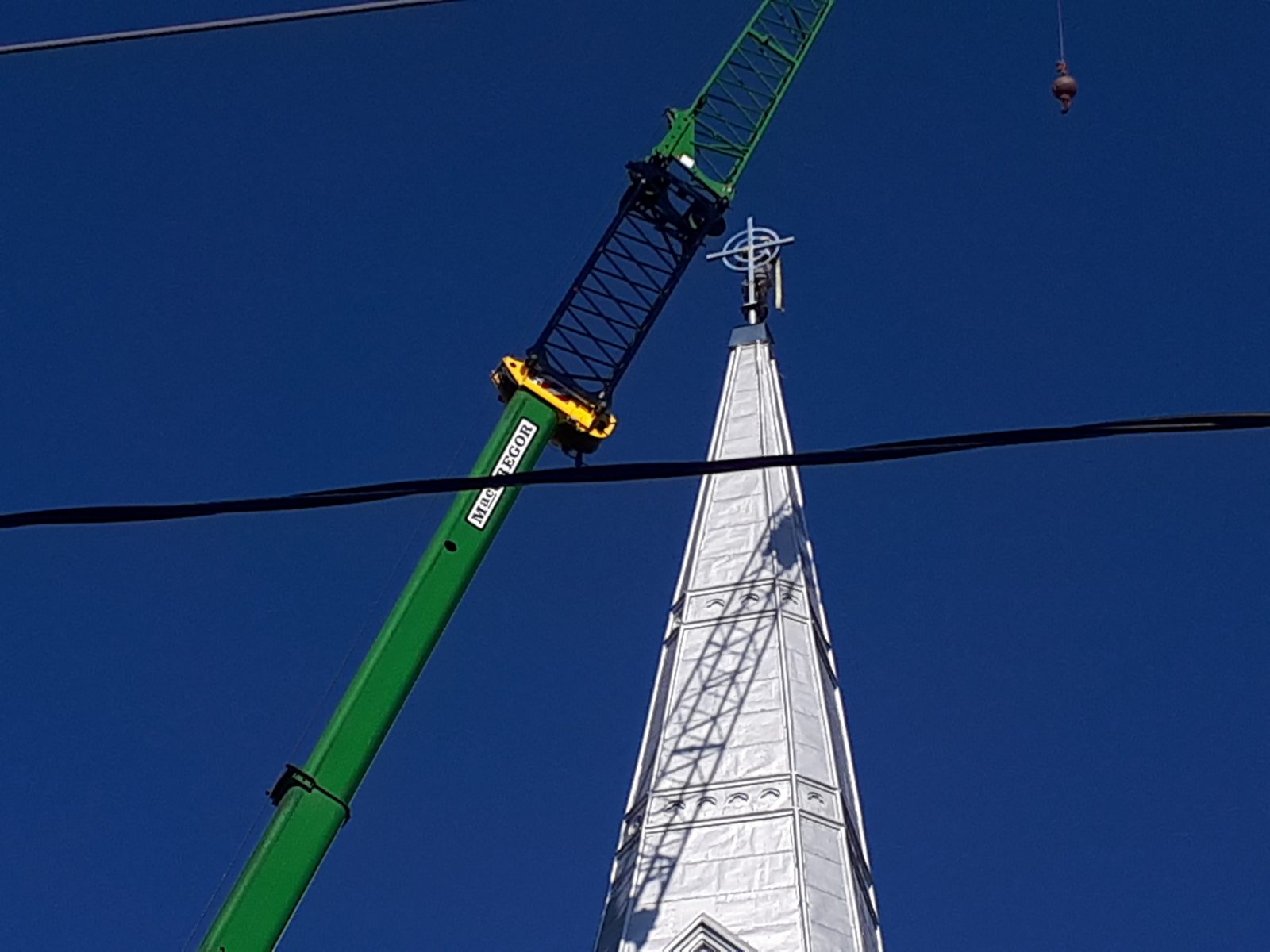 New cross installed at St. Columban’s