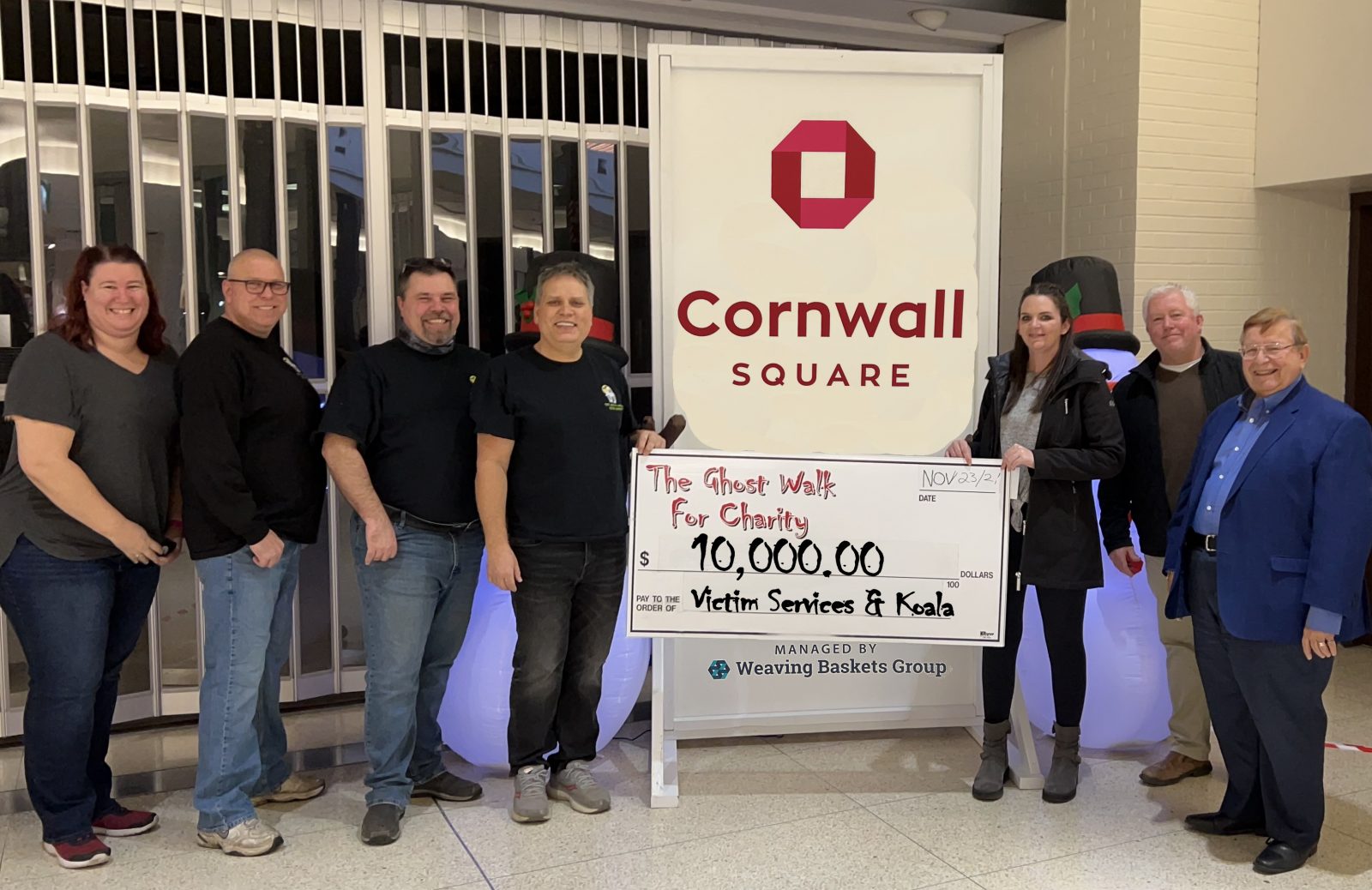 La marche des fantômes de Cornwall permet de récolter plus de 30 000 dollars pour cinq organismes de bienfaisance locaux