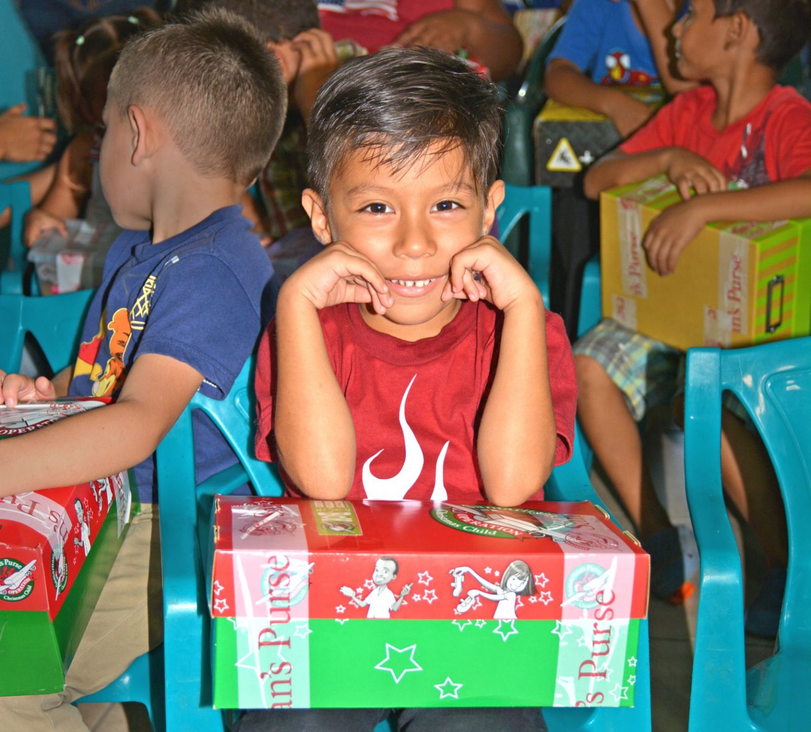 Cornwall contributed 748 Christmas shoeboxes for children in need