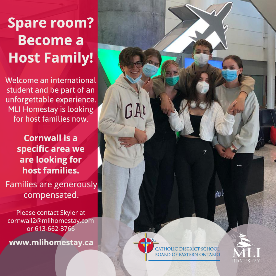 Des familles de Cornwall accueillent 13 étudiants internationaux dans le cadre du programme éducatif de MLI