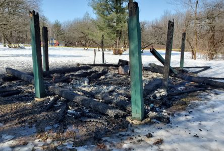 Un incendie détruit un abri de pique-nique à Gray’s Creek