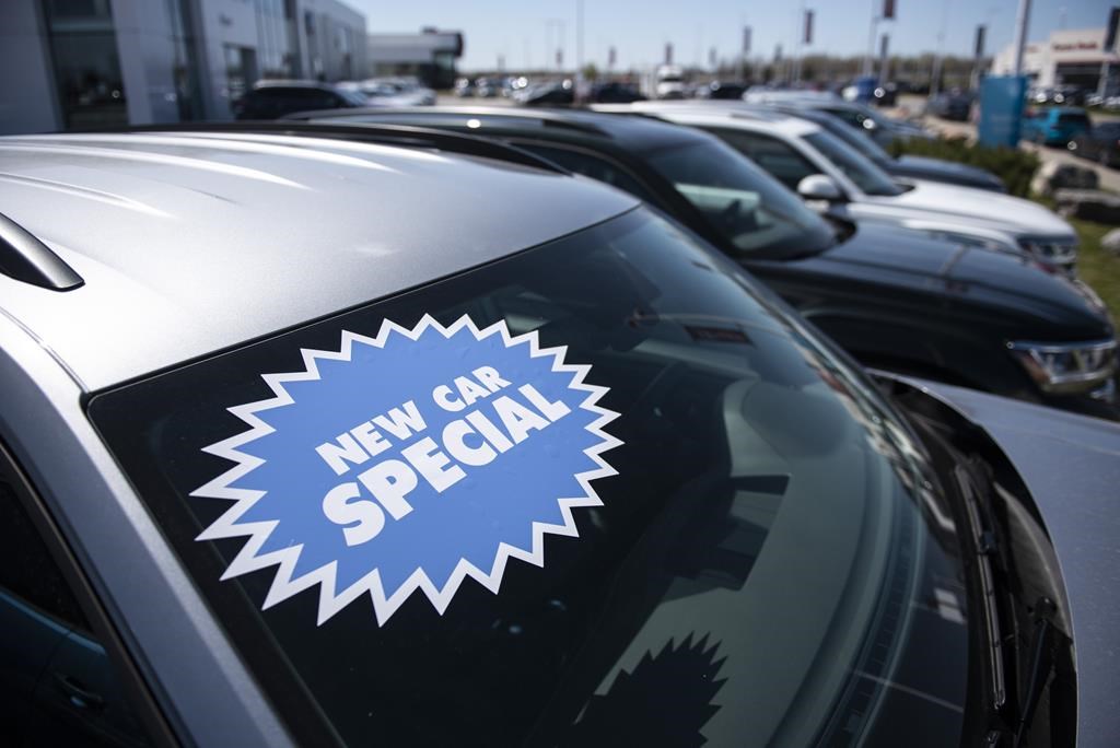 DesRosiers says Canadian auto sales dropped 13 per cent in April