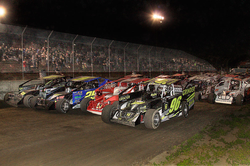 Opening night at the Cornwall track