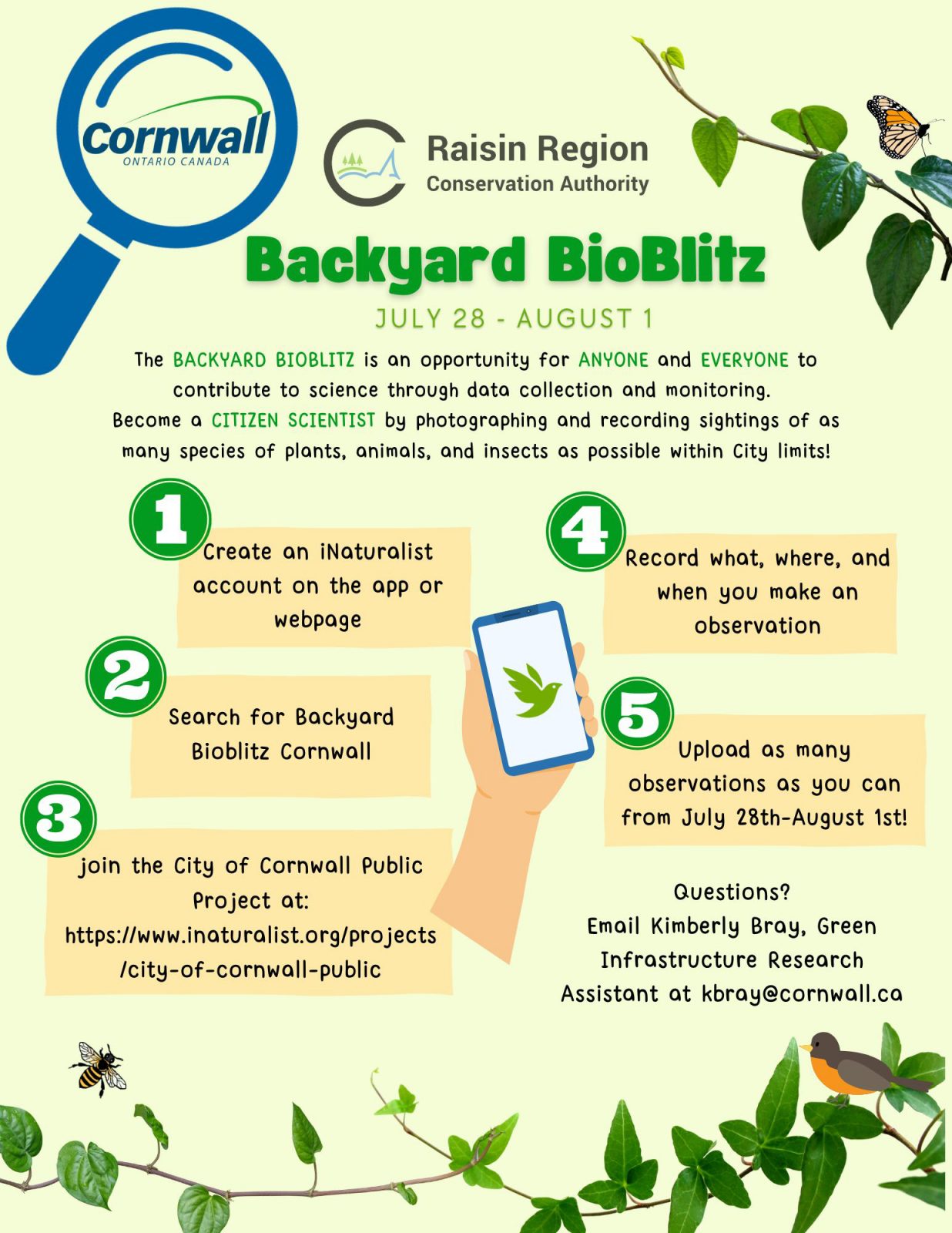 Help document nature during the 2022 Backyard Bioblitz