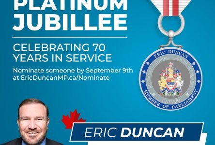Duncan Launches Nominations for Queen’s Platinum Jubilee