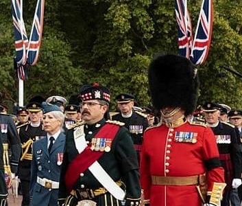 Les SDG Highlanders sont honorés de participer aux funérailles de la reine à Londres