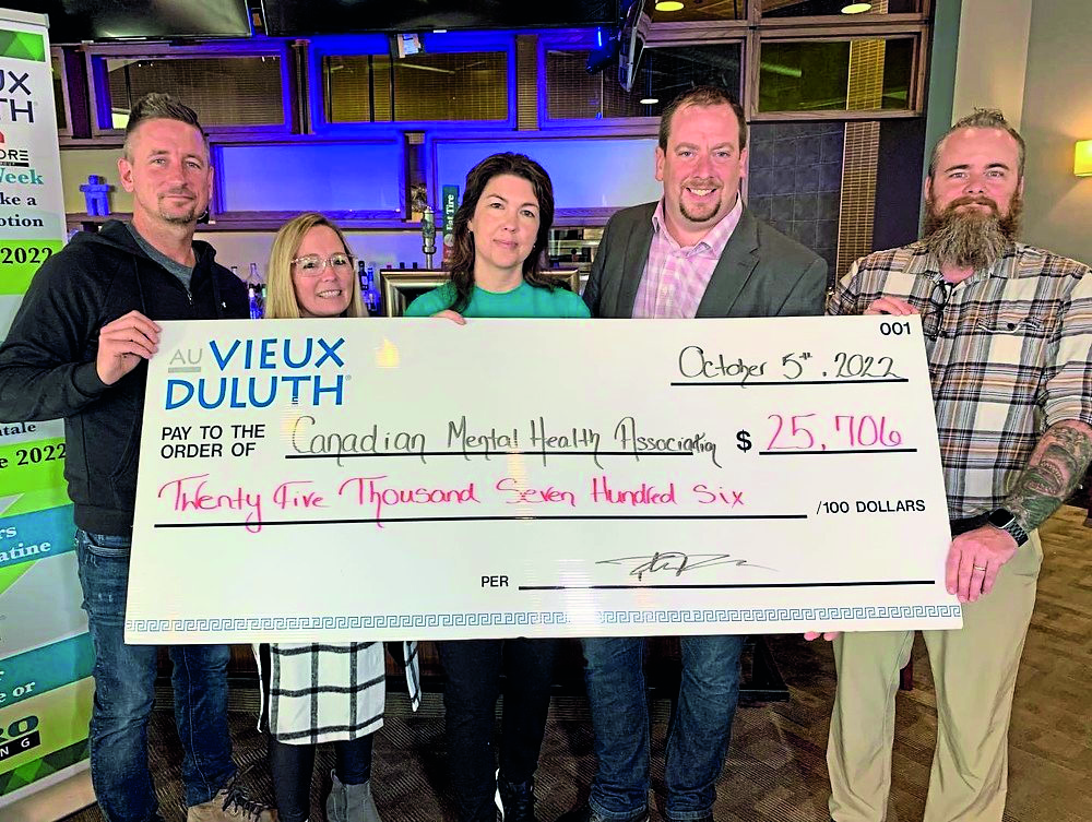 Big Success for CMHA Fundraiser in Partnership with Au Vieux Duluth