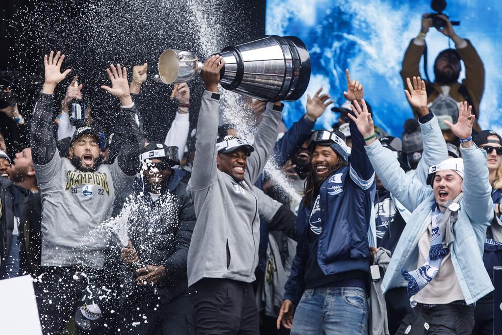 Toronto Argonauts hold rally to celebrate Grey Cup win over Winnipeg Blue Bombers
