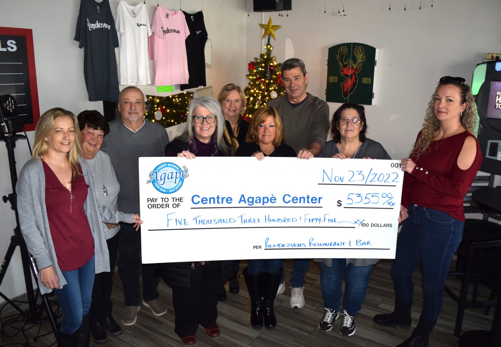 Rendez Vous Fundraiser Brings in Over $5k for Agape Centre