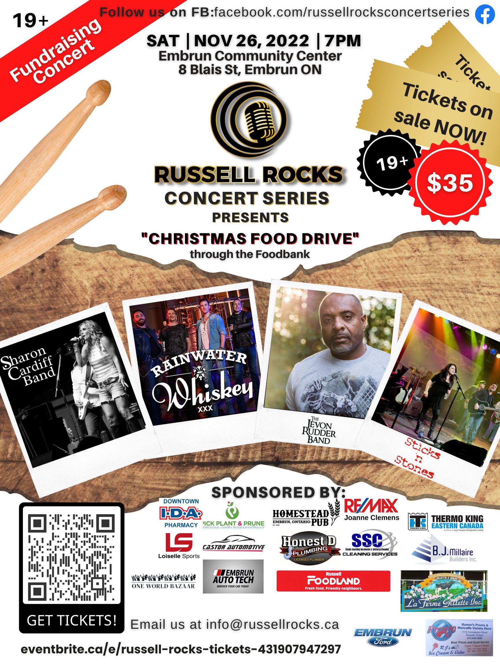 Russell Rocks Announces Christmas Food Drive Concert Series