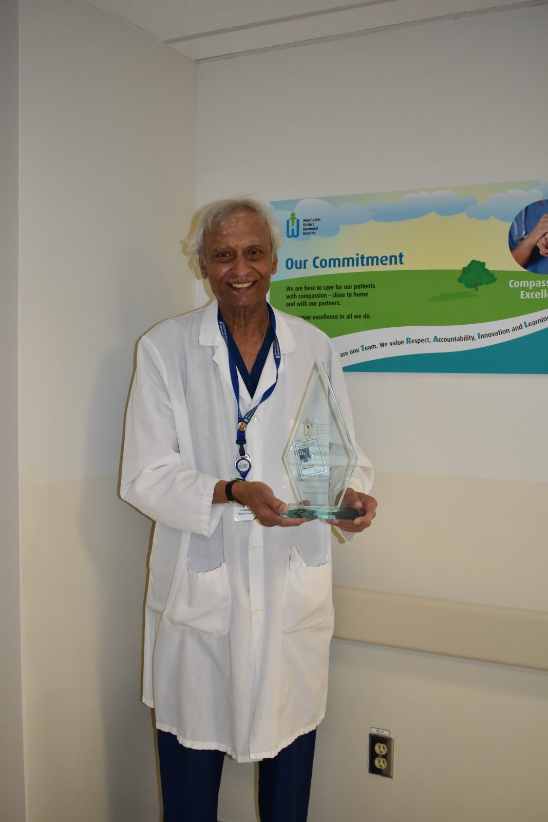 Dr. Suru Chande Retires After More Than 50 Years of Caring at WDMH