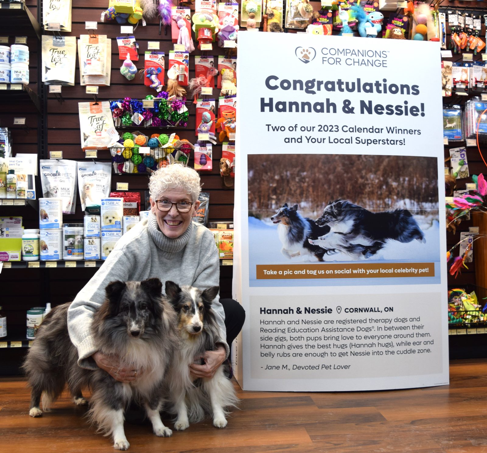 Local Therapy Dogs Featured in Pet Valu Fundraising Calendar