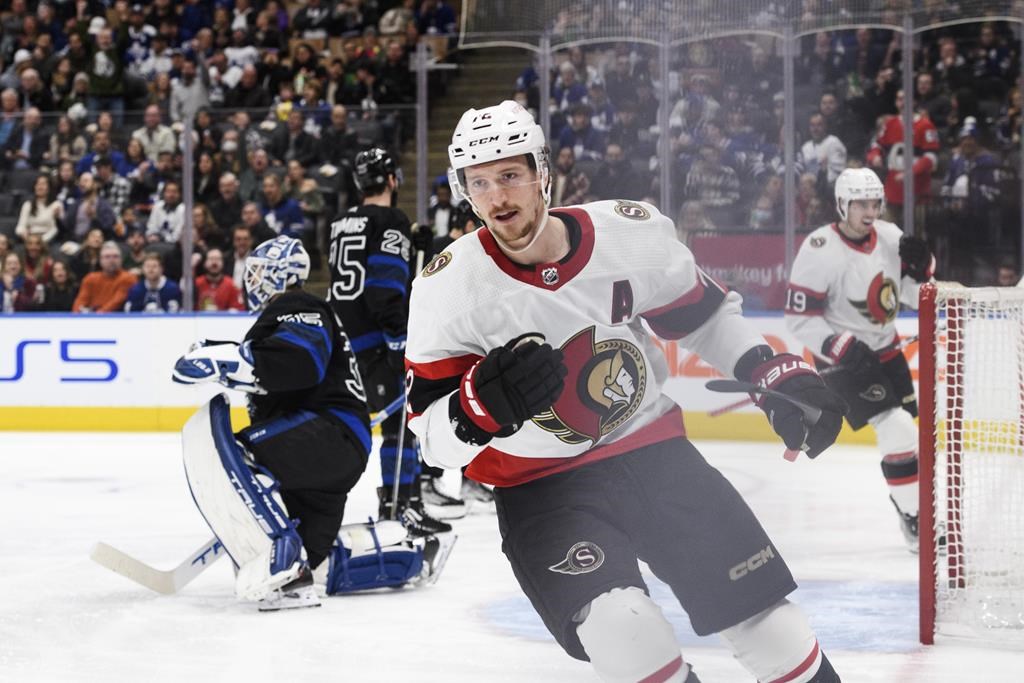 Tkachuk leads Ottawa over Toronto; Leafs’ Murray misses start with undisclosed injury