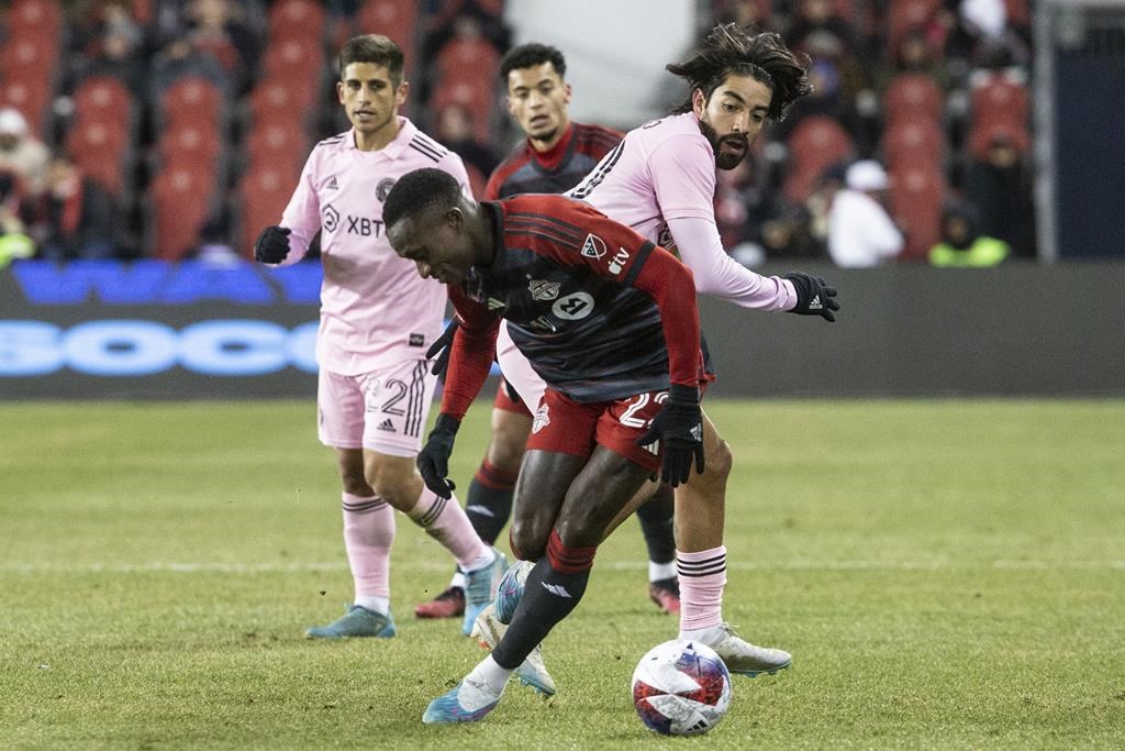 Toronto FC defeats Inter Miami 2-0 on chilly night for first win of MLS season