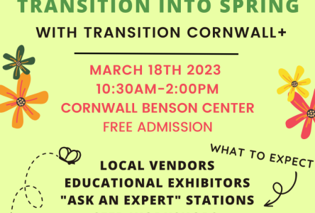 Transition Into Spring Tomorrow at the Benson Centre