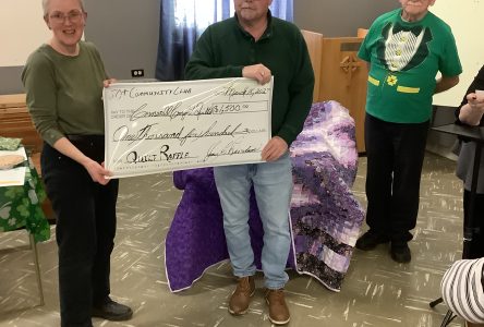 $1,500 Raised for Cornwall Comfort Quilts