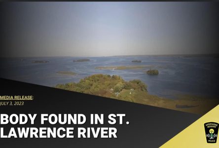 BODY FOUND IN ST. LAWRENCE RIVER