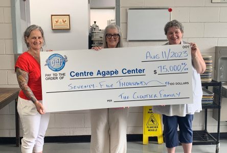 Cloutier Family Donates $75K to Agape Centre