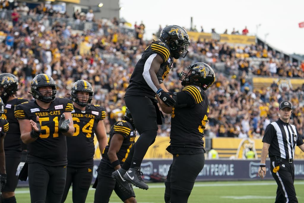 Tiger-Cats turn trio of second-half interceptions into 29-23 win over Blue Bombers