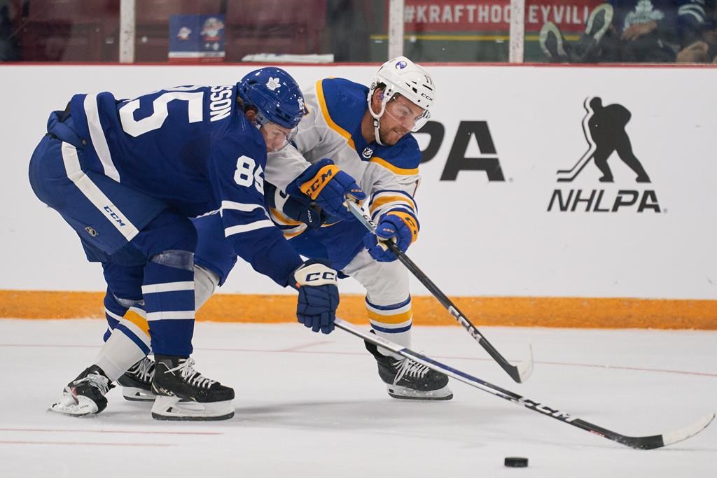 Conor Timmins’ two goals, two assists lead Leafs to 5-2 pre-season win over Sabres