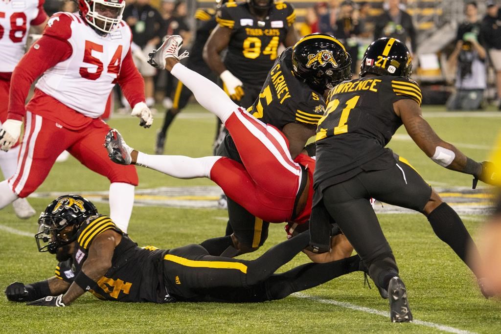 Shiltz comes off bench to rally Ticats to playoff-clinching win over Stampeders