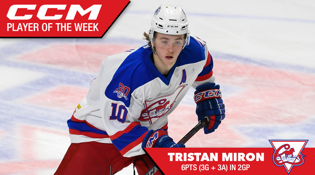 CCM Player of the Week | Tristan Miron | Cornwall Colts