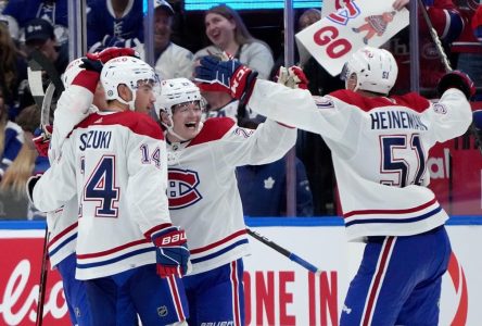 Suzuki scores in OT as Canadiens rally to edge Maple Leafs 5-4 in pre-season tilt