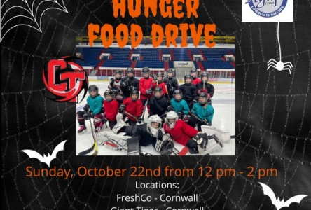 Cornwall Typhoons Let’s Scare Hunger Food Drive