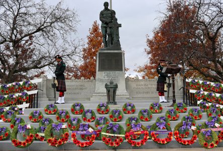 Remembrance Day Marked with Solemn Ceremony at Cornwall Cenotaph