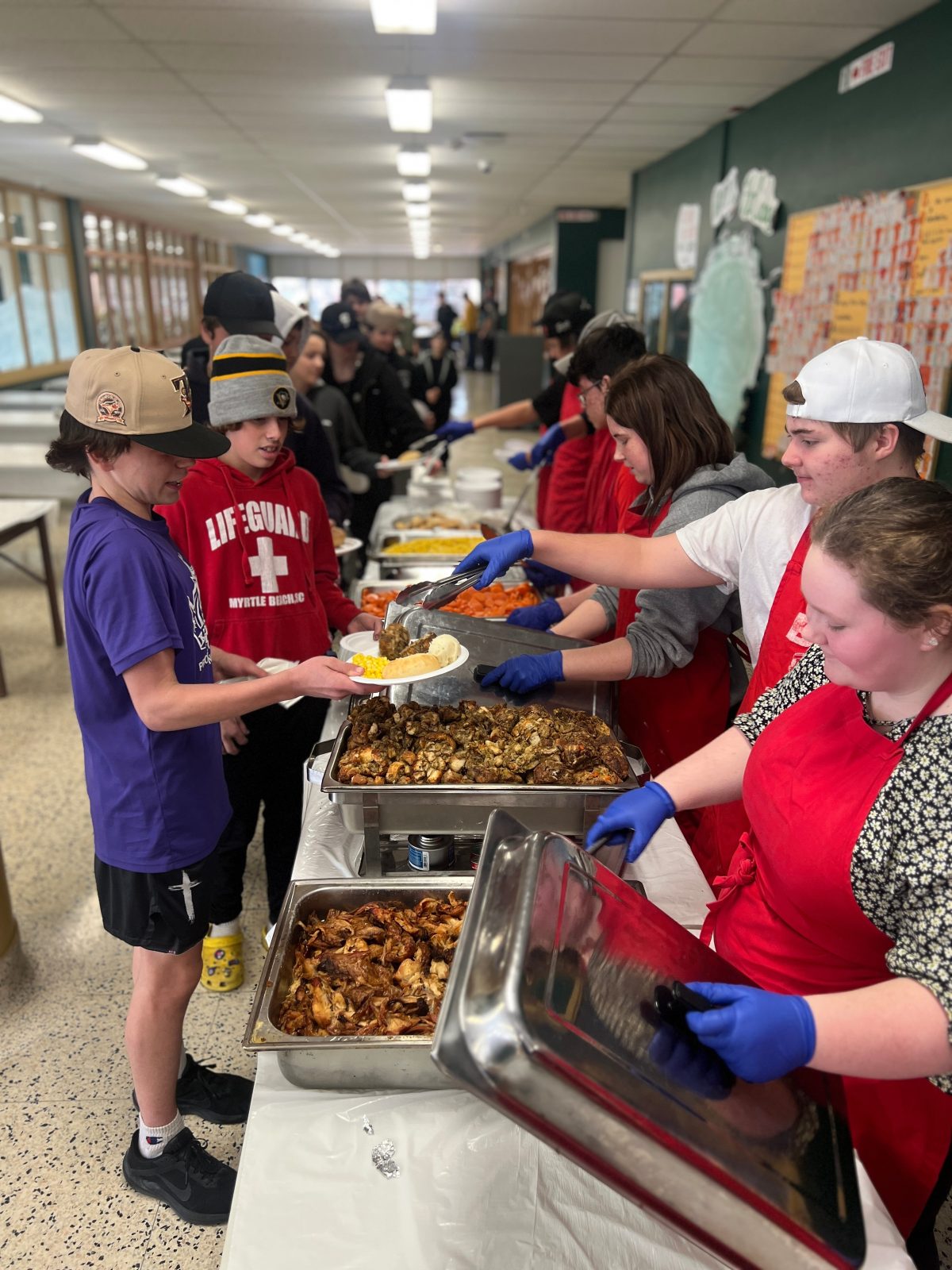 SGDHS Hospitality Classes Cater Turkey Dinner for 600 People